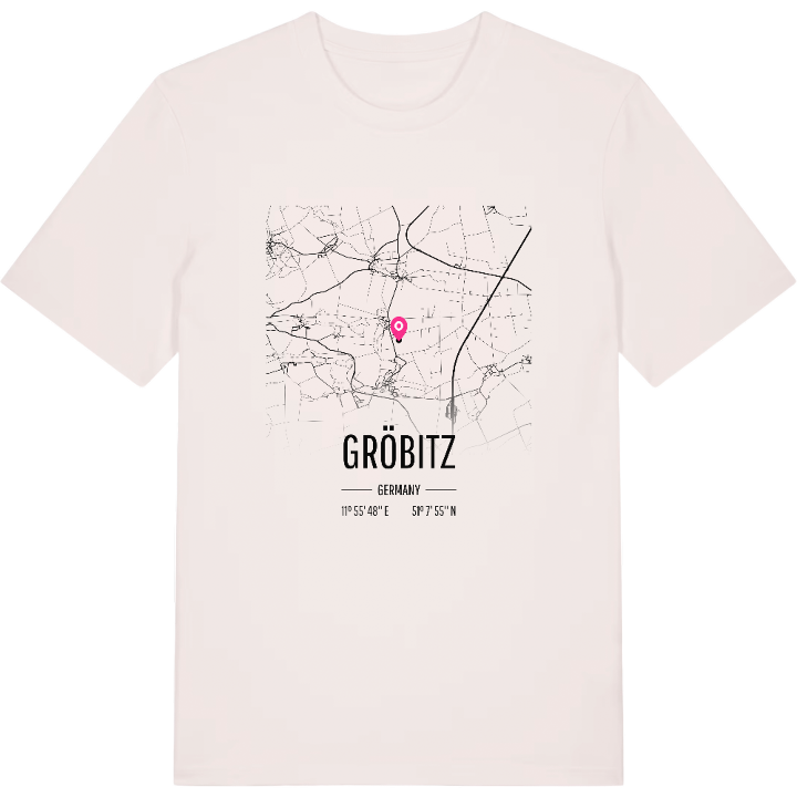 Gröbitz karta t-shirt – t-shirt från PinShirt