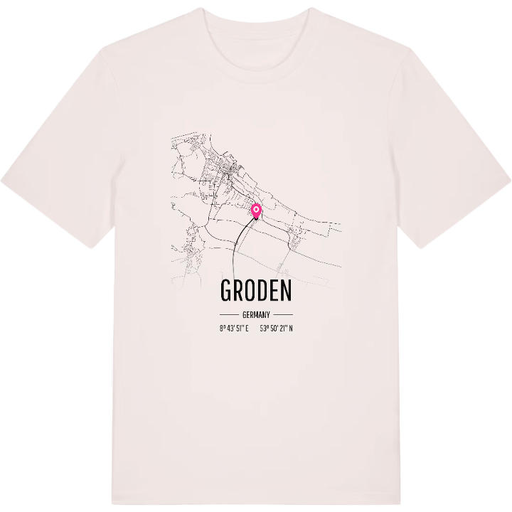 Groden karta t-shirt – t-shirt från PinShirt