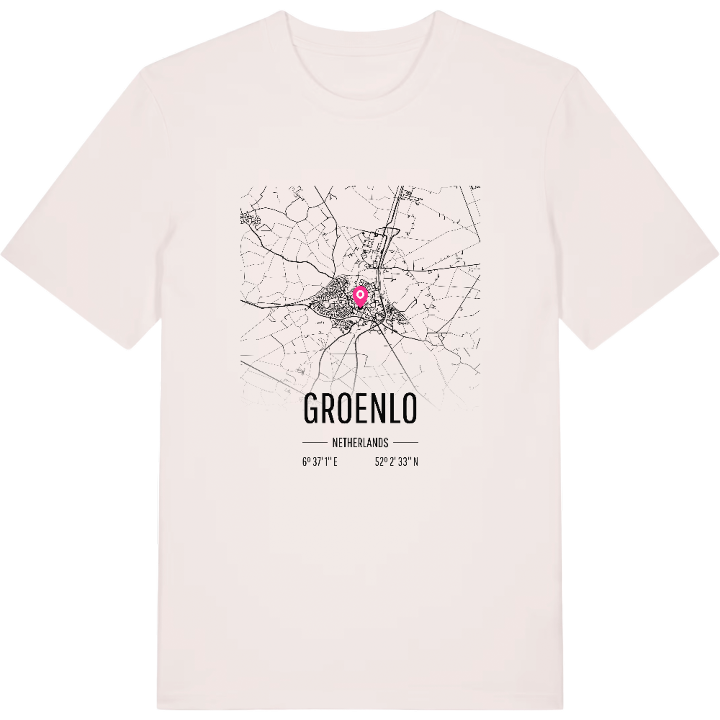 Groenlo karta t-shirt – t-shirt från PinShirt