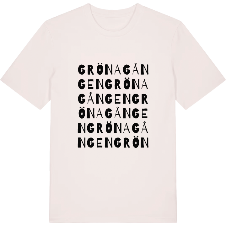 Gröna Gången ordlek t-shirt – t-shirt från PinShirt
