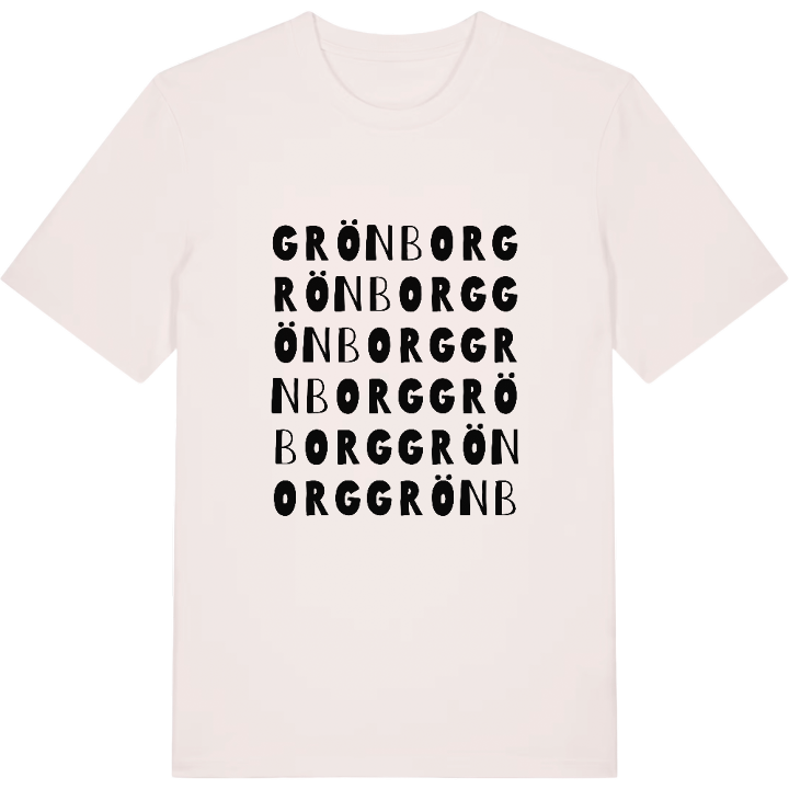 Grönborg ordlek t-shirt – t-shirt från PinShirt