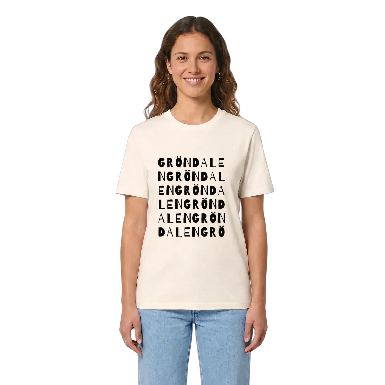 Gröndalen ordlek t-shirt – Vintage White, i miljö