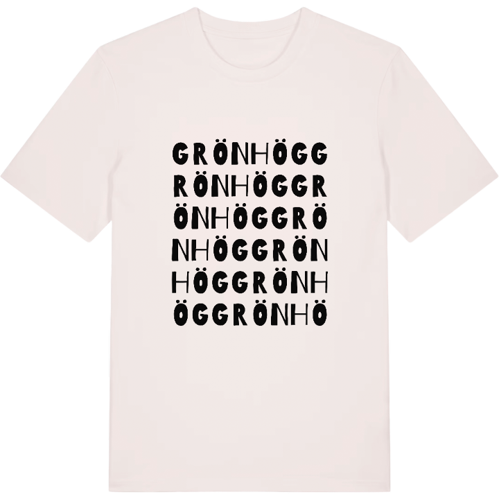 Grönhög ordlek t-shirt – t-shirt från PinShirt