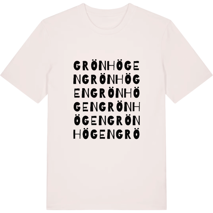 Grönhögen ordlek t-shirt – t-shirt från PinShirt