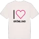 Jag älskar Grönlund t-shirt stort tryck