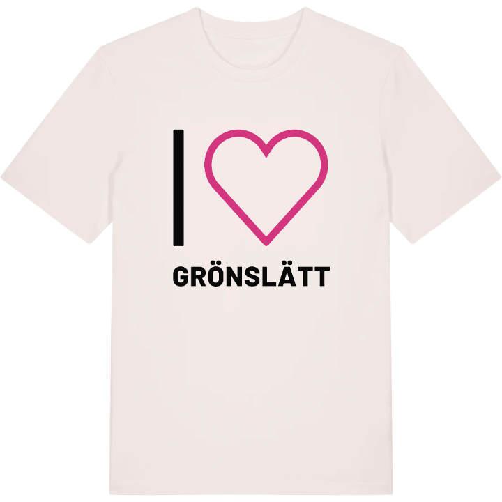 Jag älskar Grönslätt t-shirt stort tryck – t-shirt från PinShirt