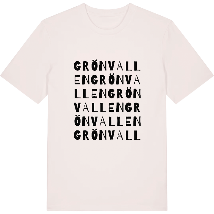 Grönvallen ordlek t-shirt – t-shirt från PinShirt