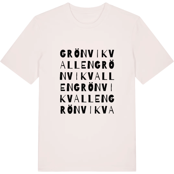 Grönvikvallen ordlek t-shirt – t-shirt från PinShirt