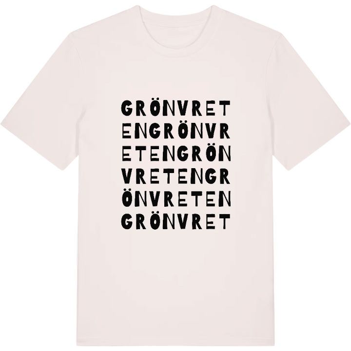 Grönvreten ordlek t-shirt – t-shirt från PinShirt