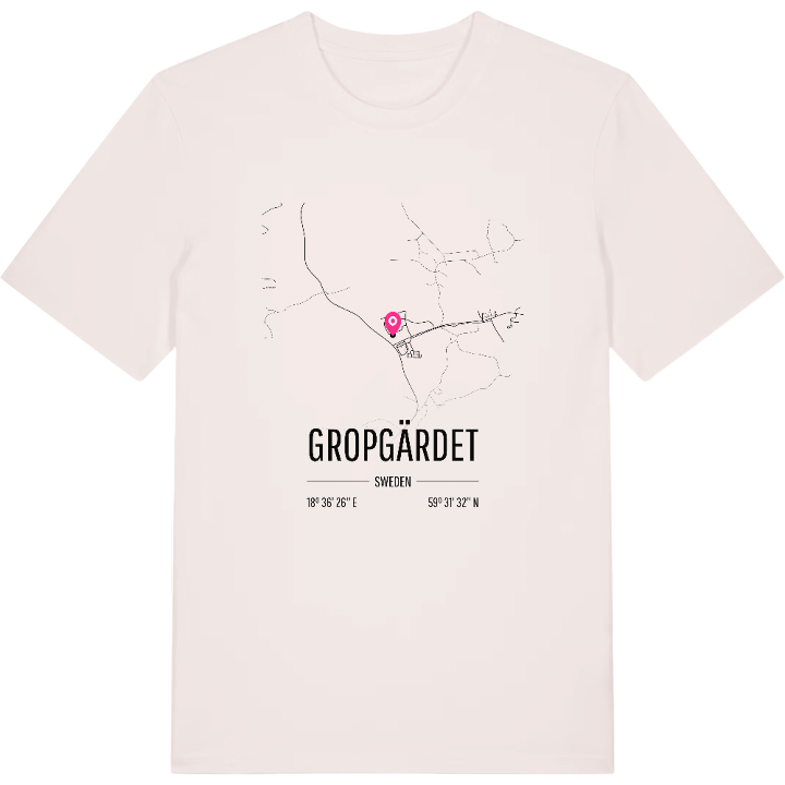Gropgärdet karta t-shirt – t-shirt från PinShirt