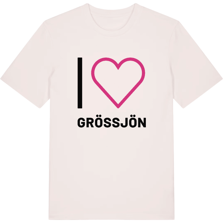 Jag älskar Grössjön t-shirt stort tryck – t-shirt från PinShirt