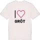 Jag älskar Gröt t-shirt stort tryck