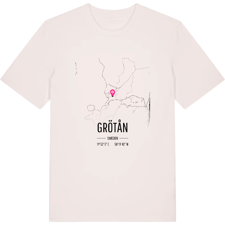 Grötån karta t-shirt – t-shirt från PinShirt