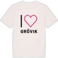 Jag älskar Grövik t-shirt stort tryck