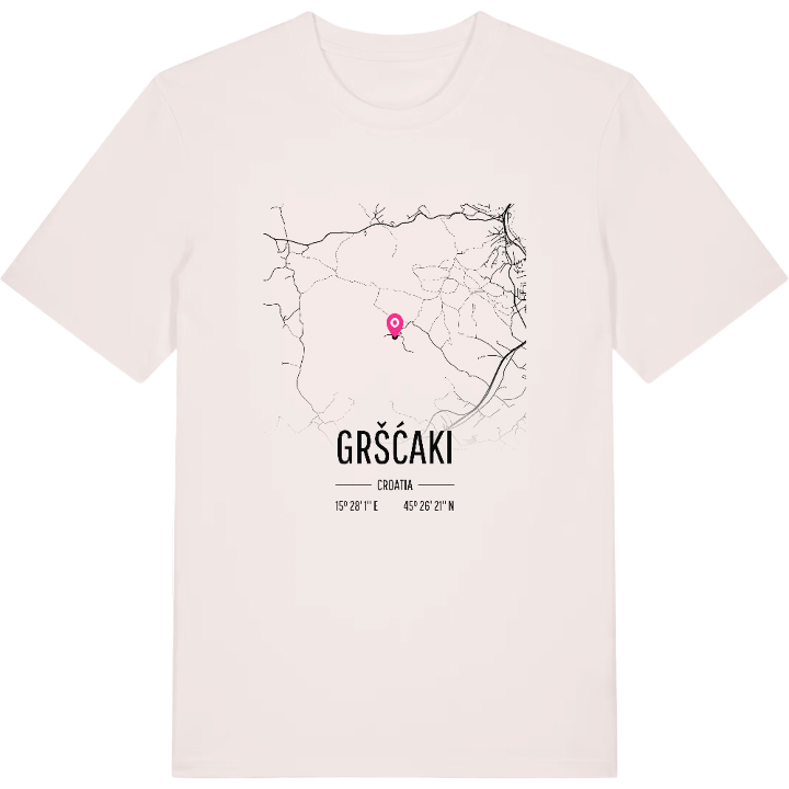 Gršćaki karta t-shirt – t-shirt från PinShirt