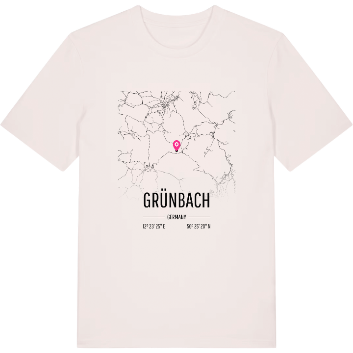 Grünbach karta t-shirt – t-shirt från PinShirt