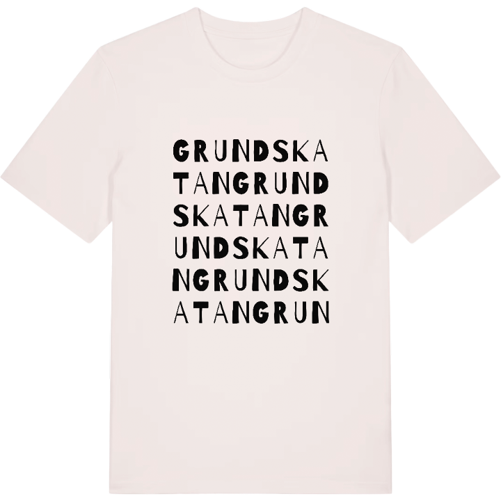 Grundskatan ordlek t-shirt – t-shirt från PinShirt