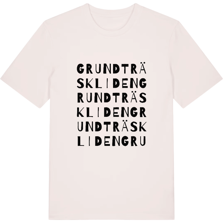 Grundträskliden ordlek t-shirt – t-shirt från PinShirt