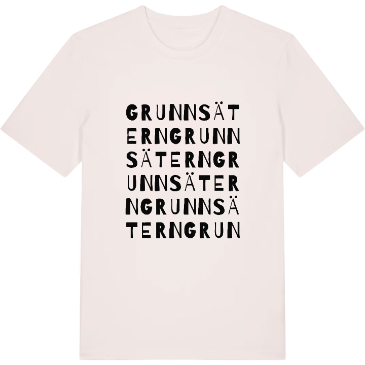 Grunnsätern ordlek t-shirt – t-shirt från PinShirt
