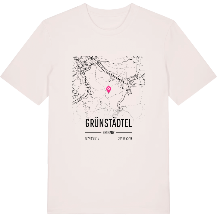 Grünstädtel karta t-shirt – t-shirt från PinShirt