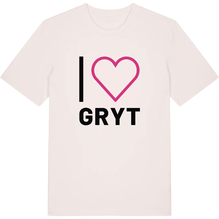 Jag älskar Gryt t-shirt stort tryck – t-shirt från PinShirt