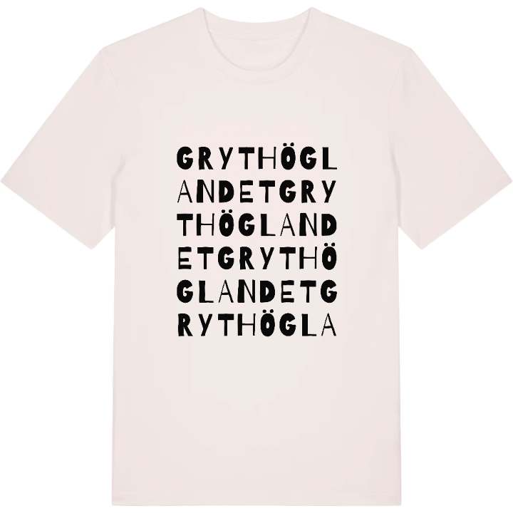 Grythöglandet ordlek t-shirt – t-shirt från PinShirt