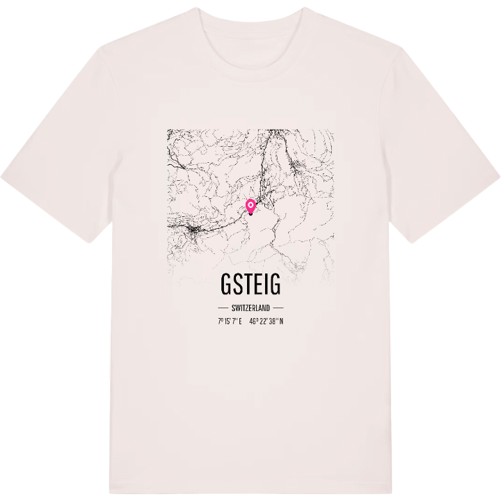 Gsteig karta t-shirt – t-shirt från PinShirt