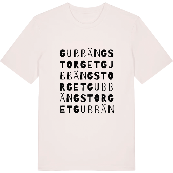 Gubbängstorget ordlek t-shirt – t-shirt från PinShirt