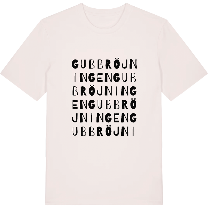 Gubbröjningen ordlek t-shirt – t-shirt från PinShirt