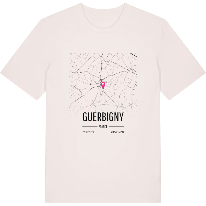 Guerbigny karta t-shirt – t-shirt från PinShirt