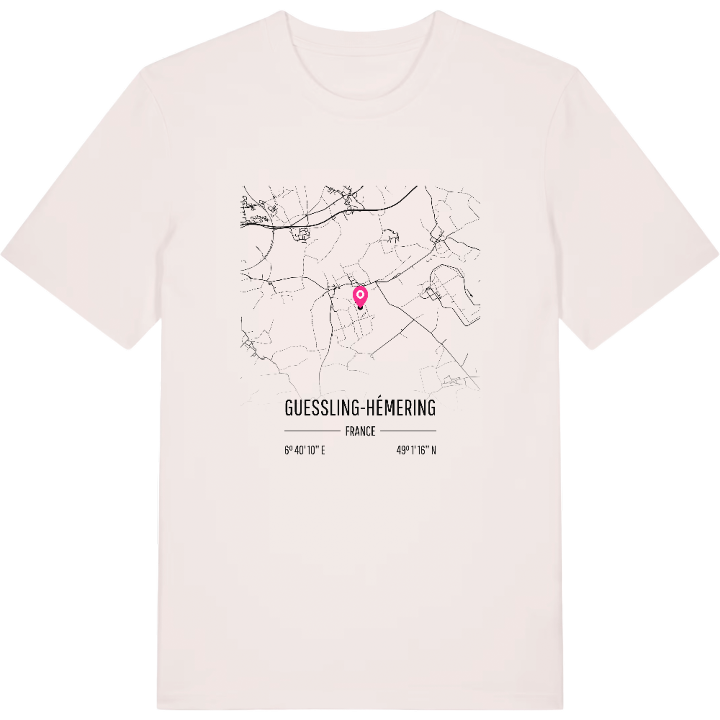 Guessling-Hémering karta t-shirt – t-shirt från PinShirt