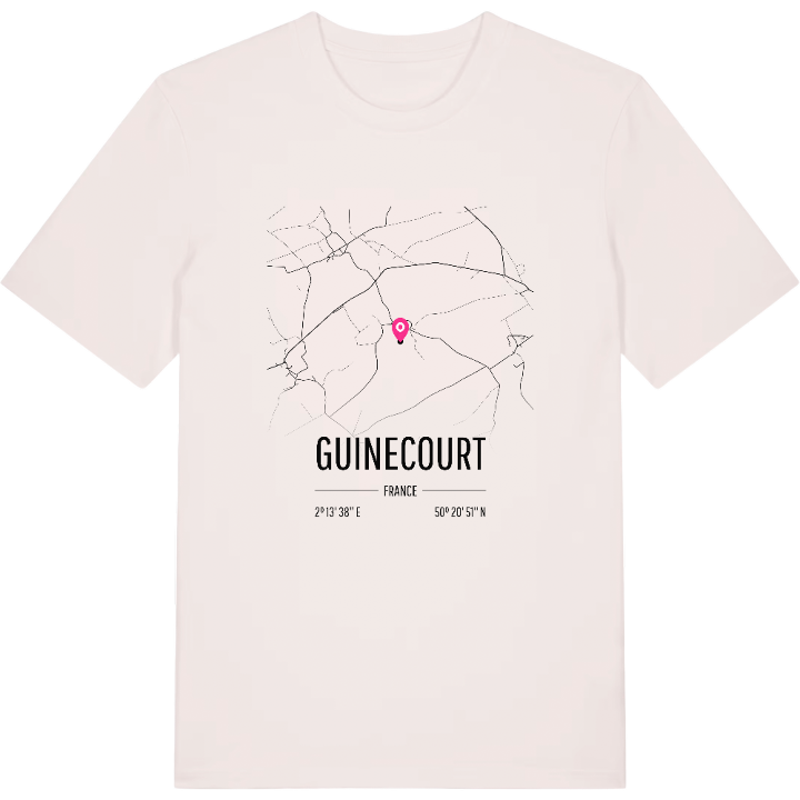 Guinecourt karta t-shirt – t-shirt från PinShirt
