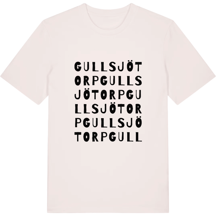 Gullsjötorp ordlek t-shirt – t-shirt från PinShirt