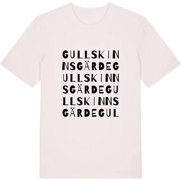 Gullskinnsgärde ordlek t-shirt – t-shirt från PinShirt