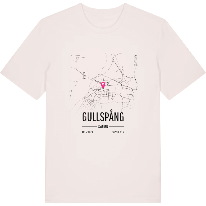 Gullspång karta t-shirt – t-shirt från PinShirt