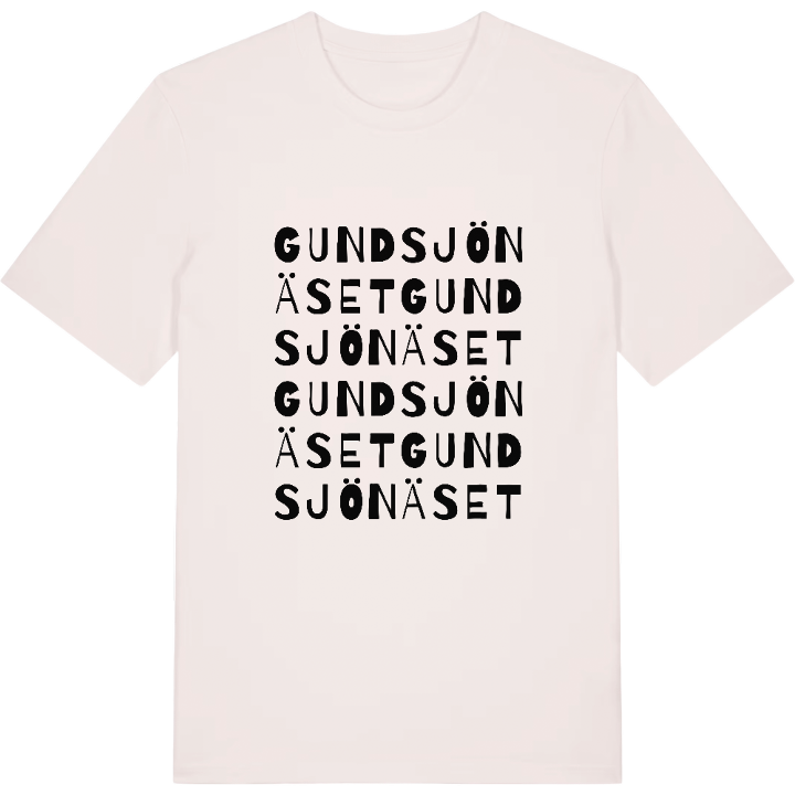 Gundsjönäset ordlek t-shirt – t-shirt från PinShirt