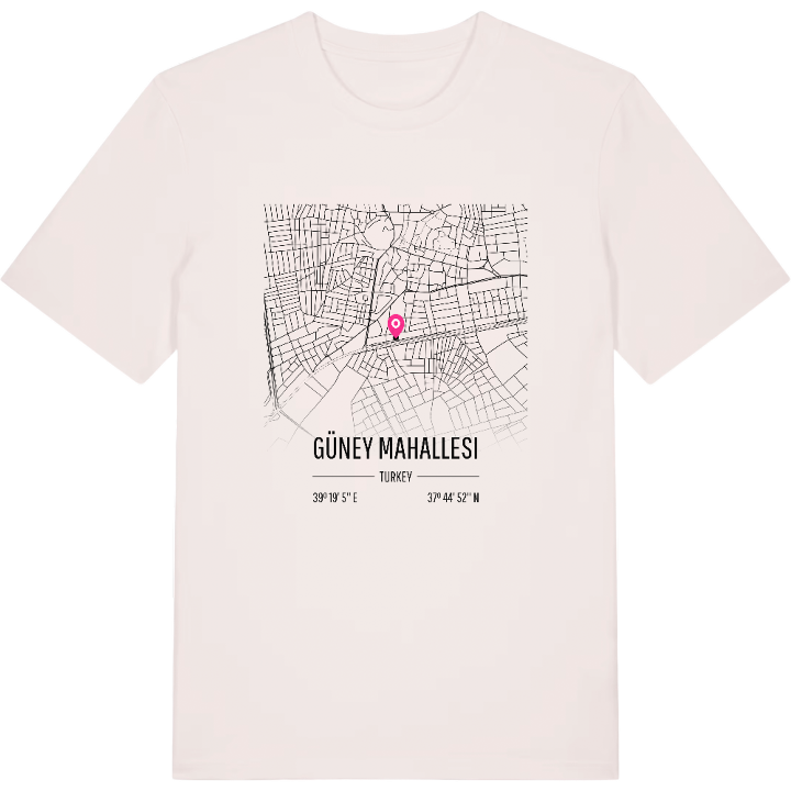 Güney Mahallesi karta t-shirt – t-shirt från PinShirt