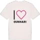 Jag älskar Gunnari t-shirt stort tryck