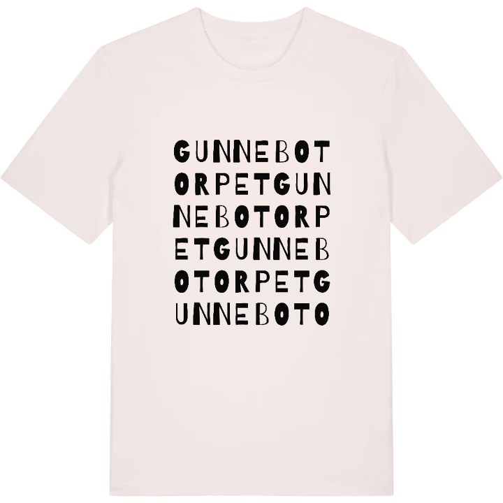 Gunnebotorpet ordlek t-shirt – t-shirt från PinShirt