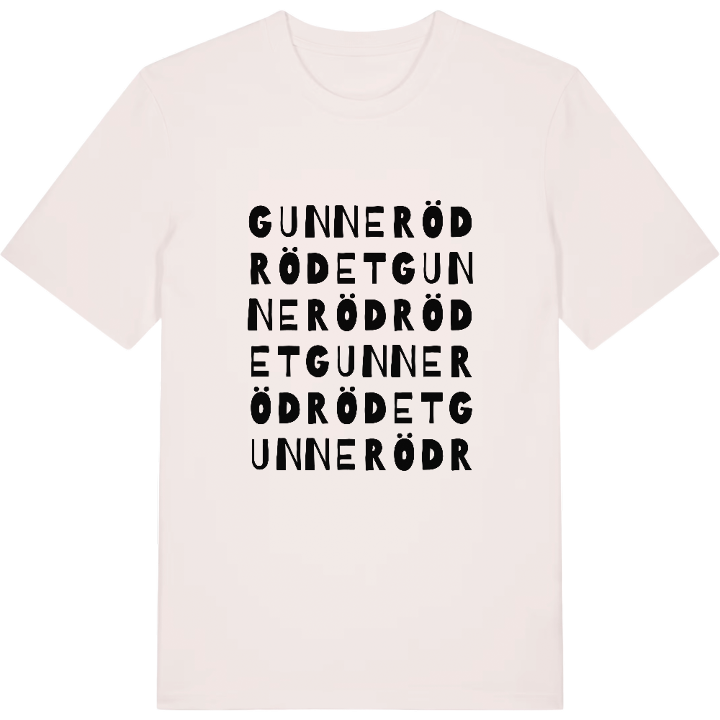 Gunneröd Rödet ordlek t-shirt – t-shirt från PinShirt