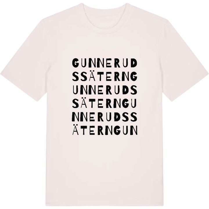 Gunnerudssätern ordlek t-shirt – t-shirt från PinShirt