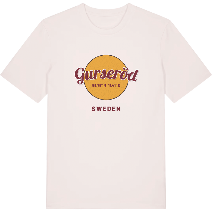 Gurseröd cirkel t-shirt – t-shirt från PinShirt