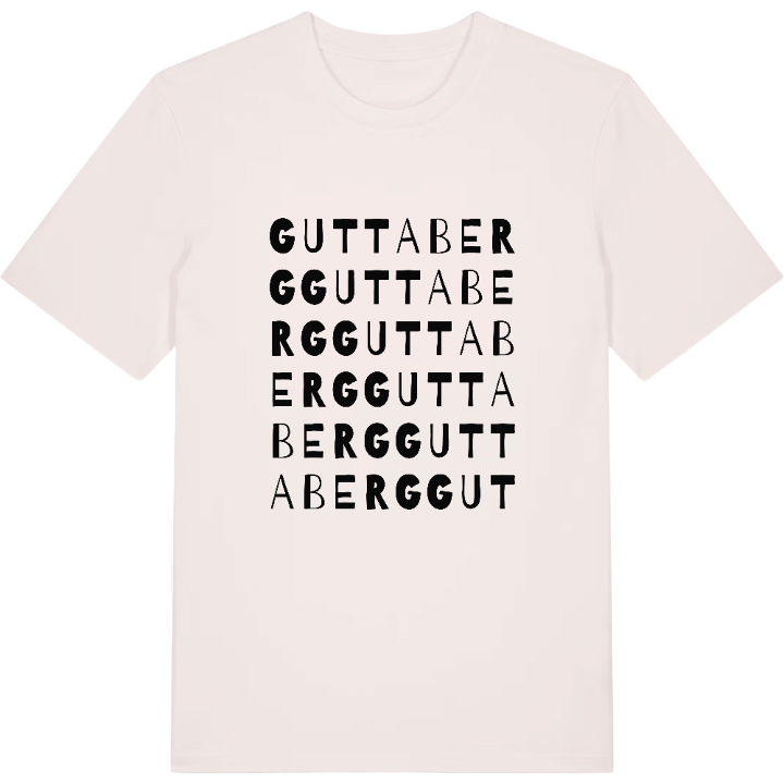 Guttaberg ordlek t-shirt – t-shirt från PinShirt