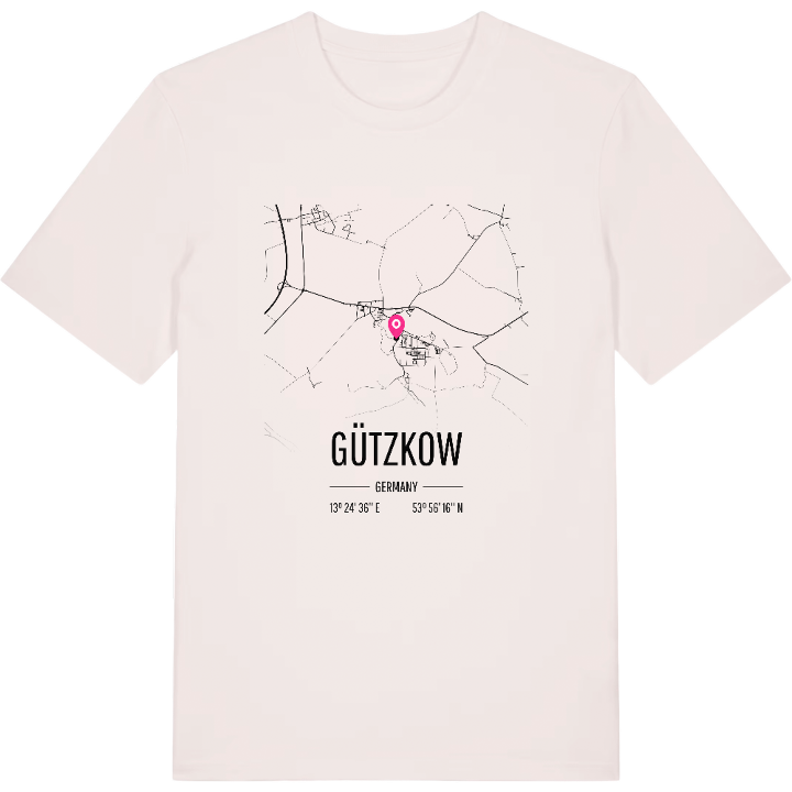 Gützkow karta t-shirt – t-shirt från PinShirt