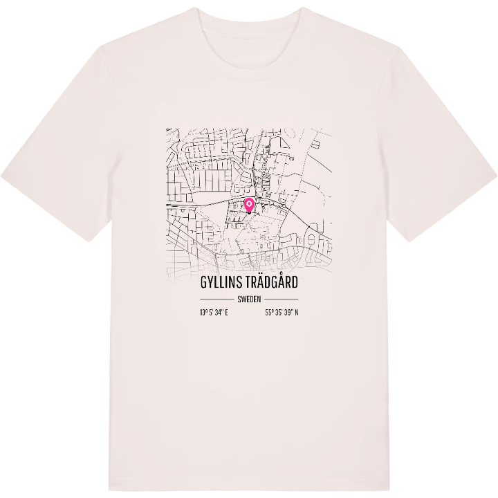 Gyllins trädgård karta t-shirt – t-shirt från PinShirt