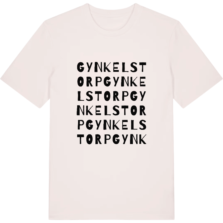 Gynkelstorp ordlek t-shirt – t-shirt från PinShirt