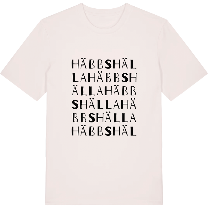 Häbbshälla ordlek t-shirt – t-shirt från PinShirt