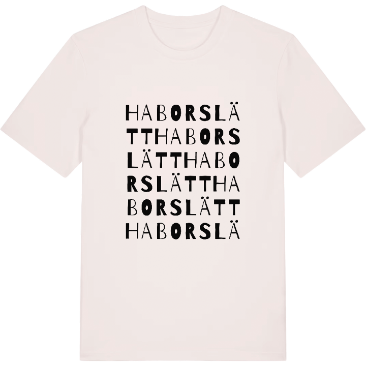 Haborslätt ordlek t-shirt – t-shirt från PinShirt