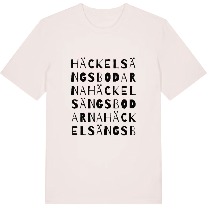 Häckelsängsbodarna ordlek t-shirt – t-shirt från PinShirt