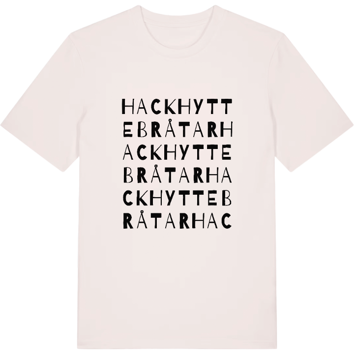 Hackhytte bråtar ordlek t-shirt – t-shirt från PinShirt